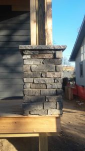 Durable stone veneer siding in Savage