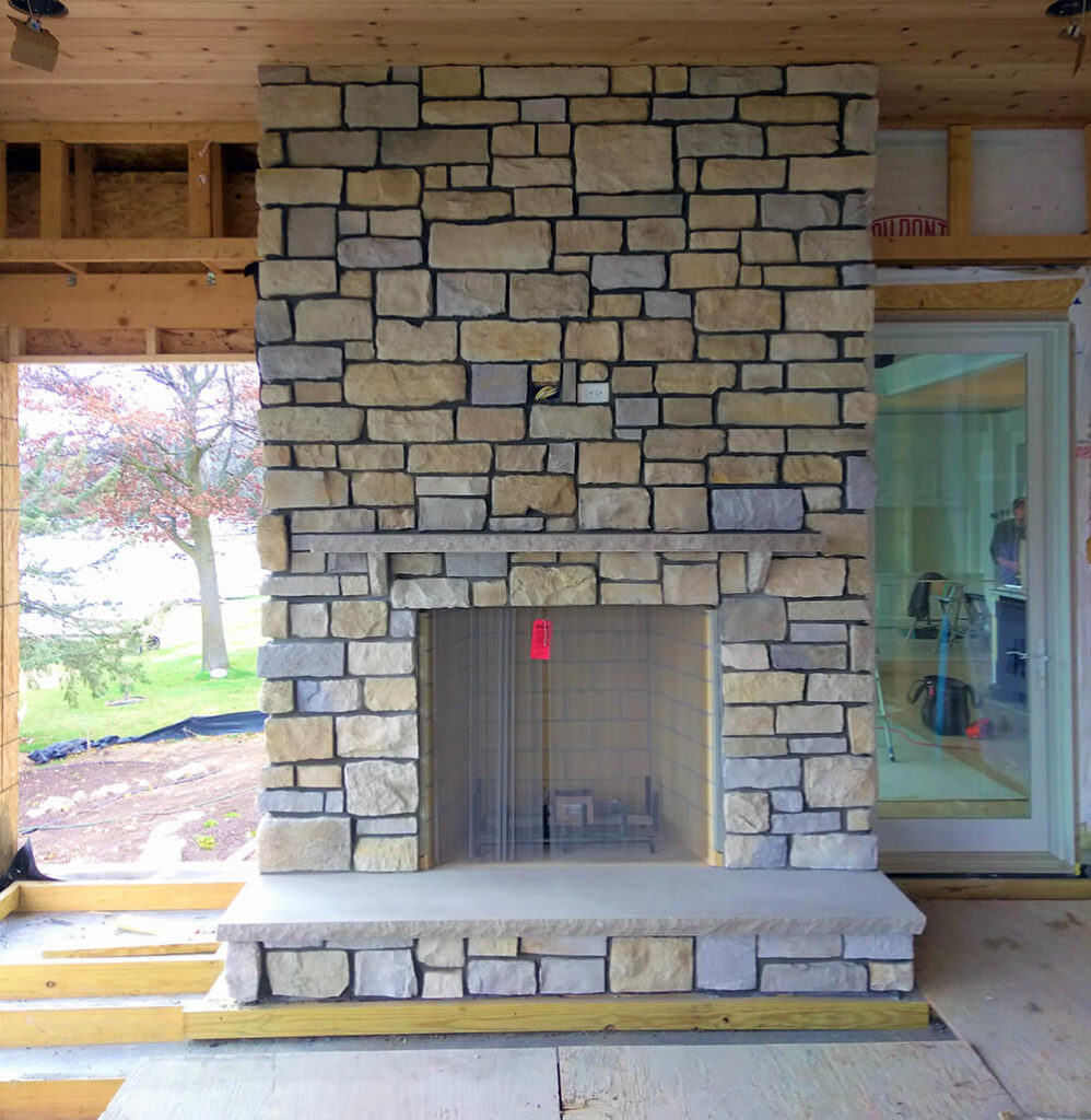 Fireplace hearth stone ideas in Coon Rapids